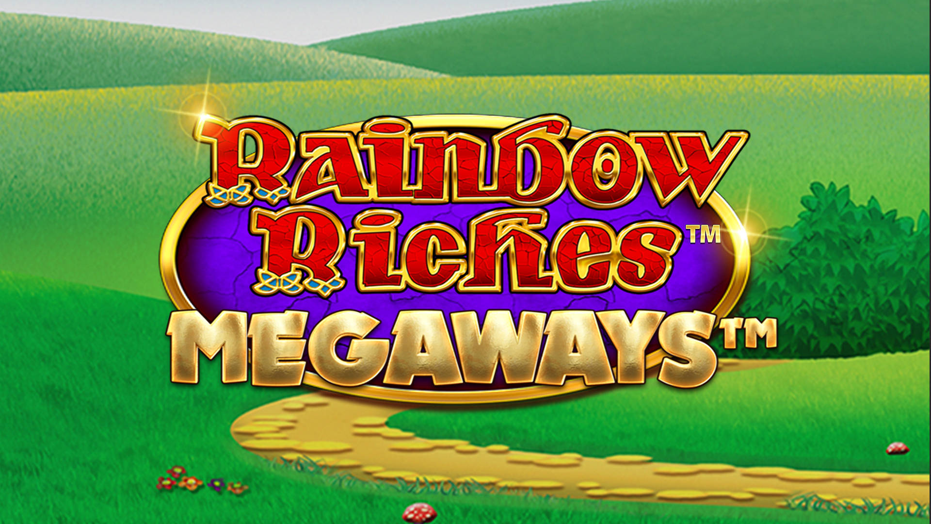 Rainbow Riches Megaways slot game screen